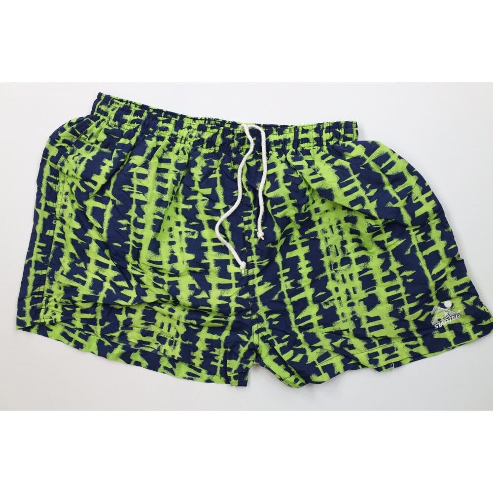Vtg 90s Starter Mens Large Seattle Seahawks Lined Above Knee Shorts Swim Trunks